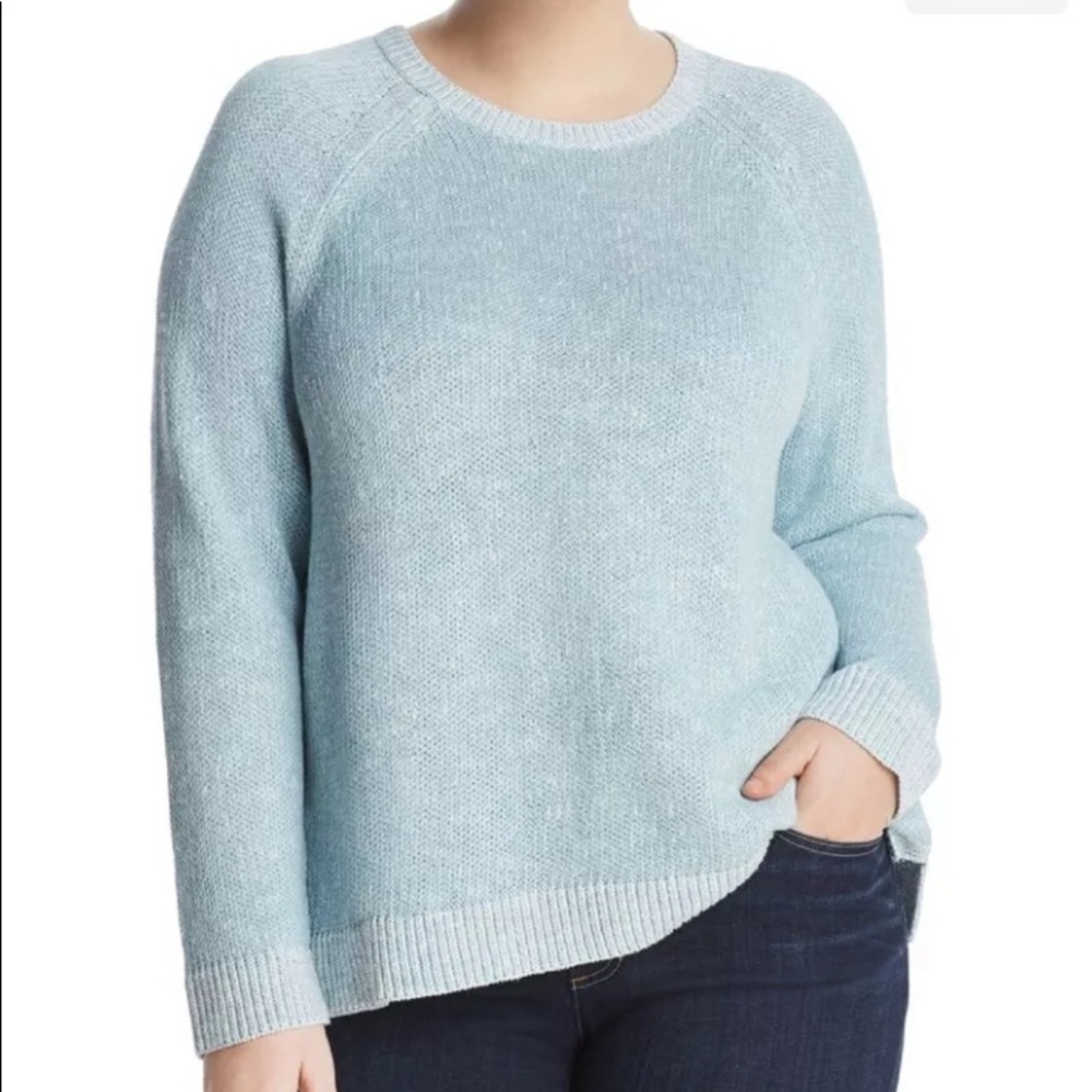 NWT Eileen Fisher cotton crew neck slub